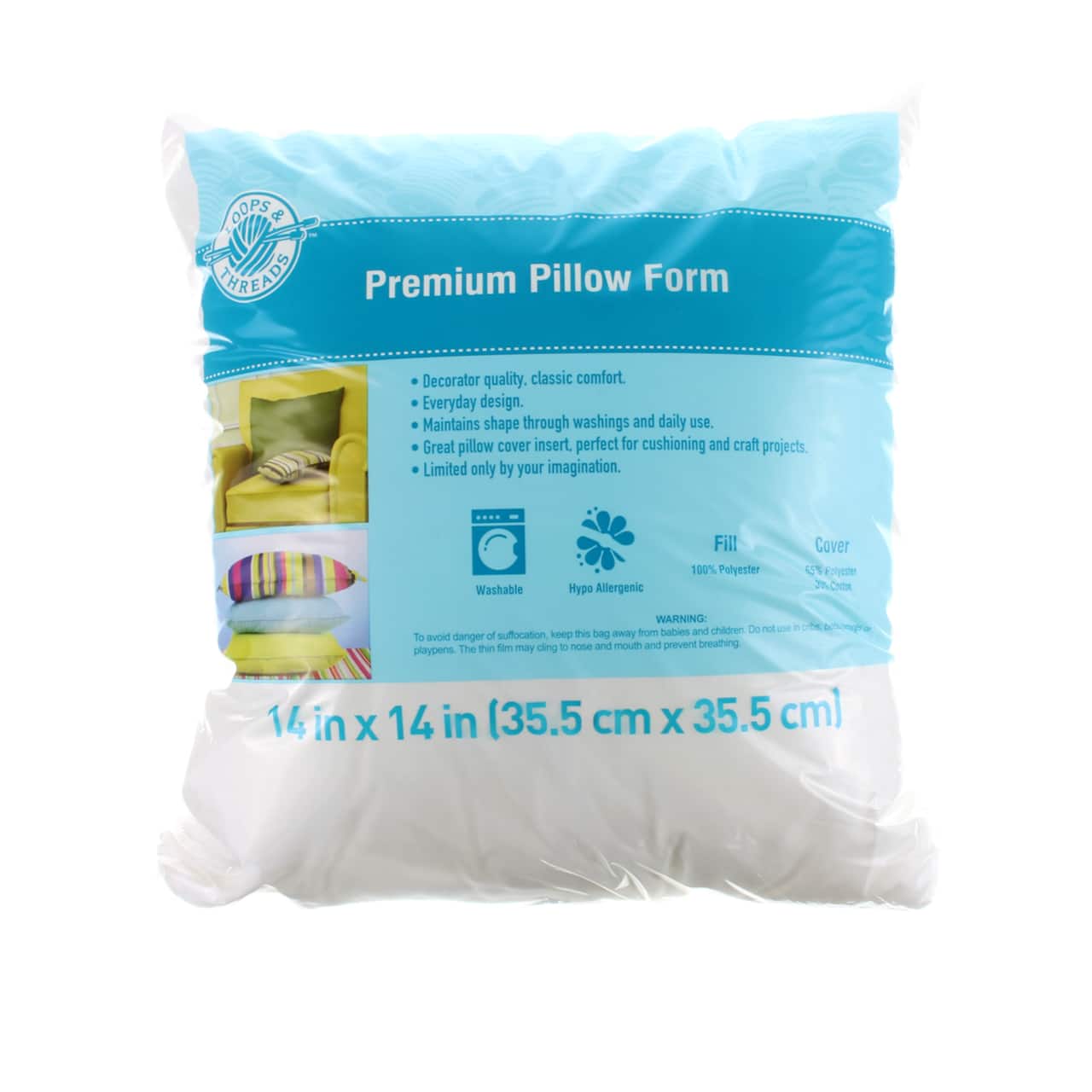 Premium Pillow Form by Loops &#x26; Threads&#x2122;
